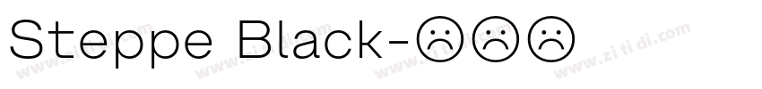 Steppe Black字体转换